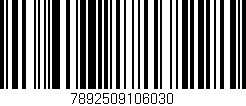 Código de barras (EAN, GTIN, SKU, ISBN): '7892509106030'