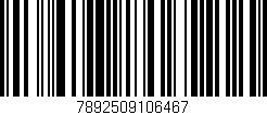 Código de barras (EAN, GTIN, SKU, ISBN): '7892509106467'