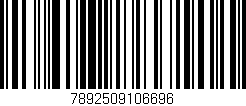 Código de barras (EAN, GTIN, SKU, ISBN): '7892509106696'