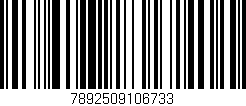 Código de barras (EAN, GTIN, SKU, ISBN): '7892509106733'