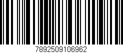 Código de barras (EAN, GTIN, SKU, ISBN): '7892509106962'