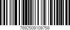 Código de barras (EAN, GTIN, SKU, ISBN): '7892509109758'