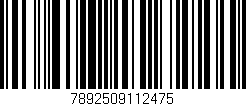 Código de barras (EAN, GTIN, SKU, ISBN): '7892509112475'