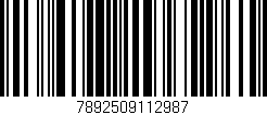 Código de barras (EAN, GTIN, SKU, ISBN): '7892509112987'