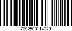Código de barras (EAN, GTIN, SKU, ISBN): '7892509114349'