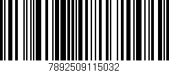 Código de barras (EAN, GTIN, SKU, ISBN): '7892509115032'