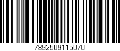 Código de barras (EAN, GTIN, SKU, ISBN): '7892509115070'