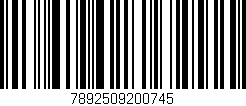 Código de barras (EAN, GTIN, SKU, ISBN): '7892509200745'