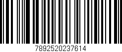Código de barras (EAN, GTIN, SKU, ISBN): '7892520237614'