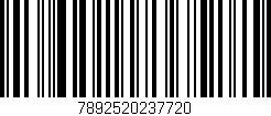 Código de barras (EAN, GTIN, SKU, ISBN): '7892520237720'