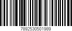 Código de barras (EAN, GTIN, SKU, ISBN): '7892530501989'
