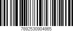 Código de barras (EAN, GTIN, SKU, ISBN): '7892530904865'