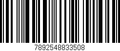 Código de barras (EAN, GTIN, SKU, ISBN): '7892548833508'