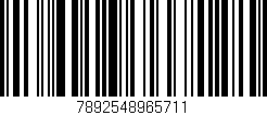 Código de barras (EAN, GTIN, SKU, ISBN): '7892548965711'
