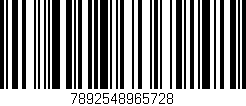 Código de barras (EAN, GTIN, SKU, ISBN): '7892548965728'