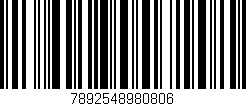 Código de barras (EAN, GTIN, SKU, ISBN): '7892548980806'