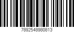 Código de barras (EAN, GTIN, SKU, ISBN): '7892548980813'