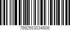 Código de barras (EAN, GTIN, SKU, ISBN): '7892553034808'