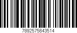 Código de barras (EAN, GTIN, SKU, ISBN): '7892575643514'