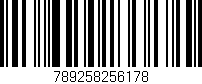 Código de barras (EAN, GTIN, SKU, ISBN): '789258256178'