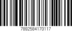 Código de barras (EAN, GTIN, SKU, ISBN): '7892584170117'