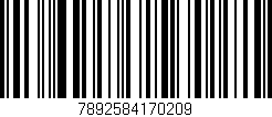 Código de barras (EAN, GTIN, SKU, ISBN): '7892584170209'