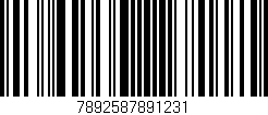 Código de barras (EAN, GTIN, SKU, ISBN): '7892587891231'