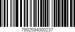 Código de barras (EAN, GTIN, SKU, ISBN): '7892594000237'