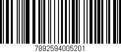 Código de barras (EAN, GTIN, SKU, ISBN): '7892594005201'