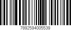 Código de barras (EAN, GTIN, SKU, ISBN): '7892594005539'