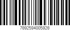 Código de barras (EAN, GTIN, SKU, ISBN): '7892594005928'