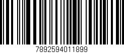 Código de barras (EAN, GTIN, SKU, ISBN): '7892594011899'