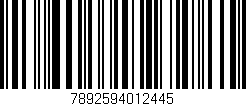 Código de barras (EAN, GTIN, SKU, ISBN): '7892594012445'