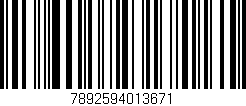 Código de barras (EAN, GTIN, SKU, ISBN): '7892594013671'