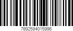 Código de barras (EAN, GTIN, SKU, ISBN): '7892594015996'