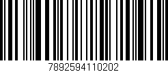 Código de barras (EAN, GTIN, SKU, ISBN): '7892594110202'