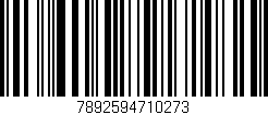 Código de barras (EAN, GTIN, SKU, ISBN): '7892594710273'