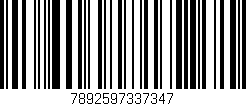 Código de barras (EAN, GTIN, SKU, ISBN): '7892597337347'