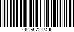 Código de barras (EAN, GTIN, SKU, ISBN): '7892597337408'