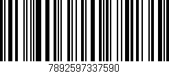 Código de barras (EAN, GTIN, SKU, ISBN): '7892597337590'