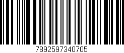 Código de barras (EAN, GTIN, SKU, ISBN): '7892597340705'