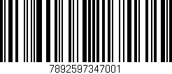 Código de barras (EAN, GTIN, SKU, ISBN): '7892597347001'