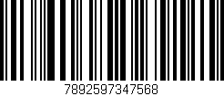 Código de barras (EAN, GTIN, SKU, ISBN): '7892597347568'
