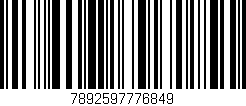 Código de barras (EAN, GTIN, SKU, ISBN): '7892597776849'