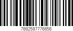 Código de barras (EAN, GTIN, SKU, ISBN): '7892597776856'