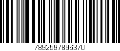 Código de barras (EAN, GTIN, SKU, ISBN): '7892597896370'