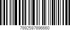 Código de barras (EAN, GTIN, SKU, ISBN): '7892597896660'