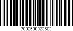Código de barras (EAN, GTIN, SKU, ISBN): '7892608023603'