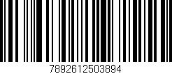 Código de barras (EAN, GTIN, SKU, ISBN): '7892612503894'