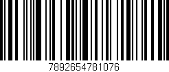 Código de barras (EAN, GTIN, SKU, ISBN): '7892654781076'